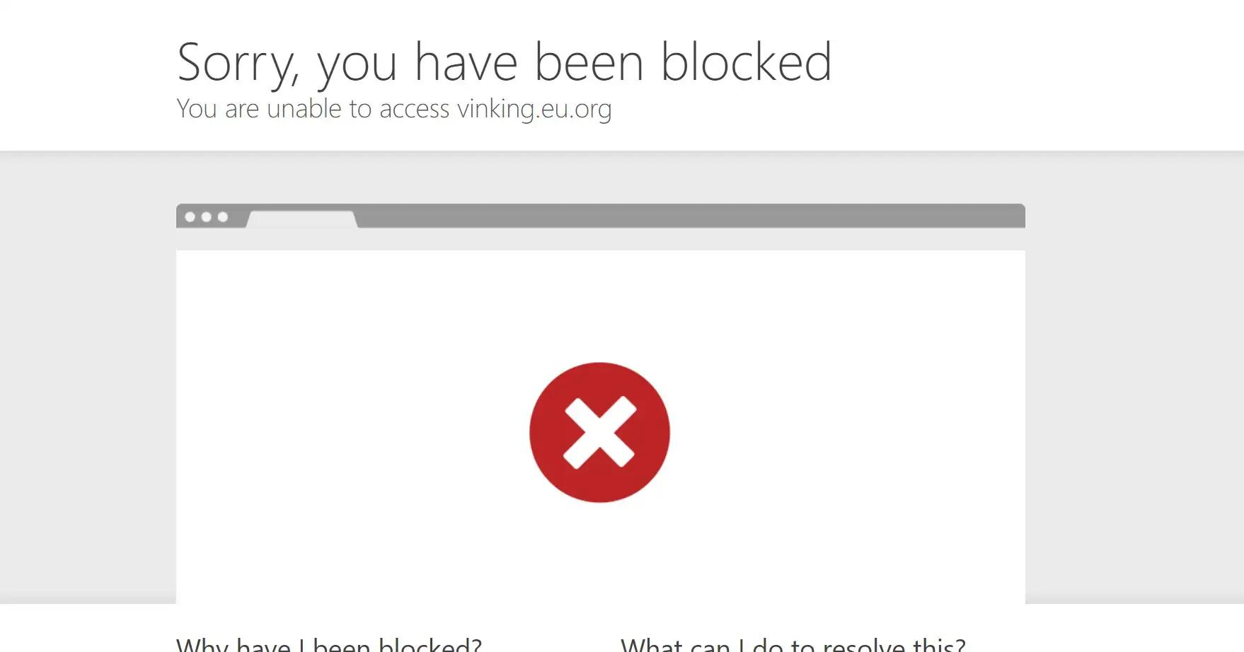 Cloudflare Default Interception Page