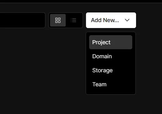 Create a New Project