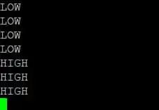 Human sensor output